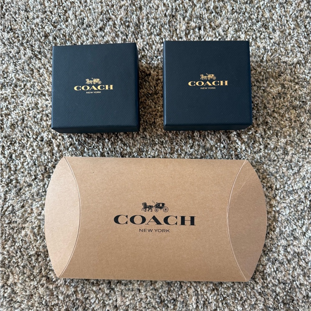 Coach Black and Brown Logo Gift Boxes